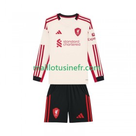 Maillot de Foot Liverpool Extérieur 2025-26 Manches Longues - Enfant